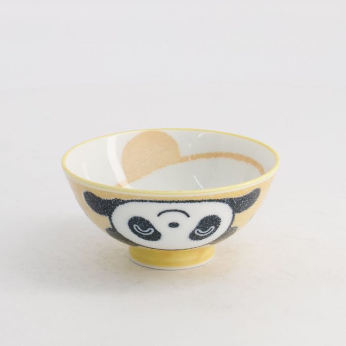 Tokyo Design Studio - Kawaii - Rijstkom - Panda - Geel - 10.5x5.5cm - 200ml