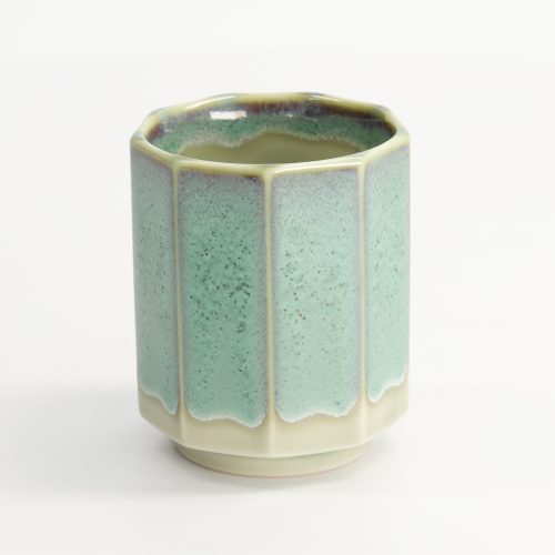 Tokyo Design Studio - Craft Teacup - Wit/Aqua Glazuur - 6,5x8cm - 150ml