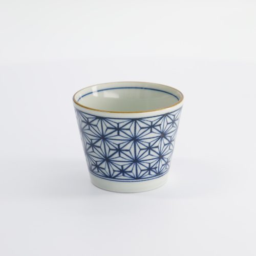 Tokyo Design Studio - Theekop - Rechthoekig - Blauw/Wit - Japan - Kosome - 8.3x6.5cm - 180ml