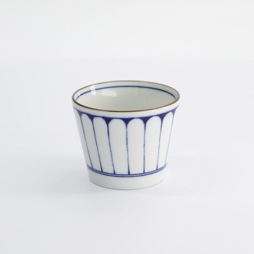 Tokyo Design Studio - Theekop - Recht - Blauw/Wit - Japan - Kikuwari - 8.3x6.5cm - 180ml