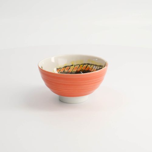 Tokyo Design Studio - Seafood - Rijstkommen - Schol - Rood - 11.2x6.2cm - 300ml