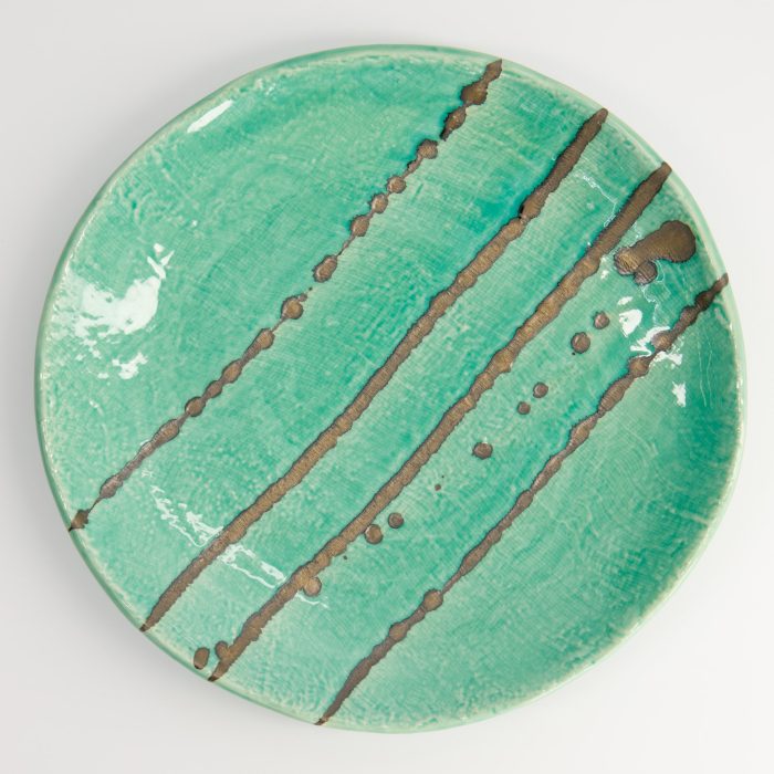 Tokyo Design Studio - Yamasaku - Turquoise - Rond Bord - 23x3cm