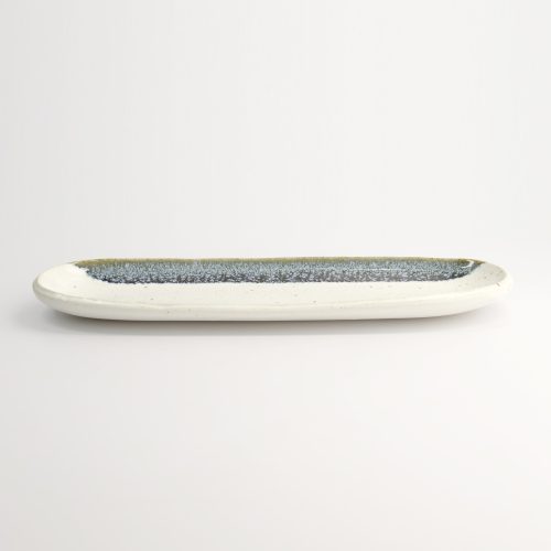 Tokyo Design Studio - Ovaal Bord - Wit/Blauw - 34,5x10,8x2,5cm