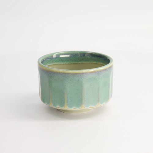 Tokyo Design Studio - Ambachtelijke Matcha Kom - White/Aqua - 11.5x7.5cm - 400ml