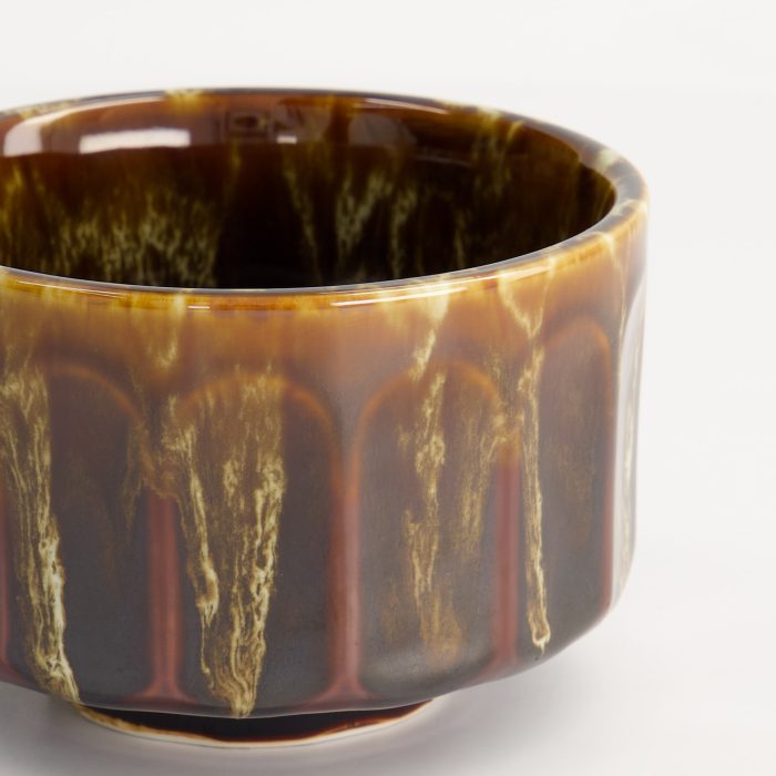 Tokyo Design Studio - Craft Matcha Bowl - Brown - 11.5x7.5cm - 400ml - Image 4