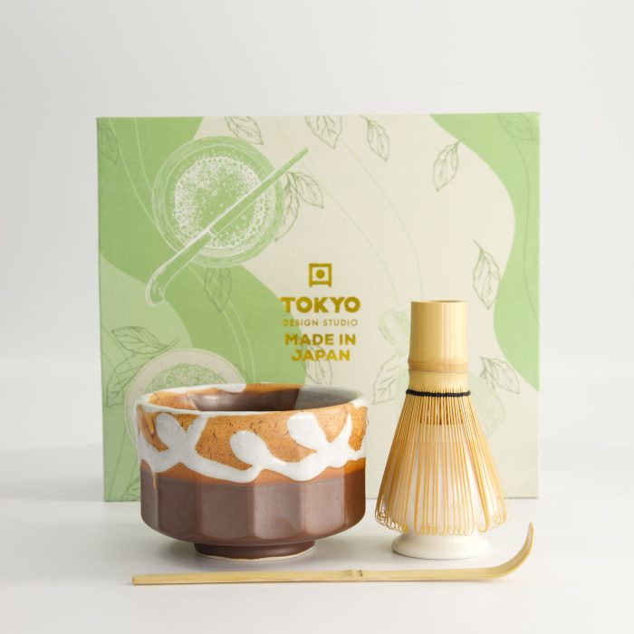 Tokyo Design Studio - Matcha Gift Set - Kanegin Brown - 11x8cm - 4 pieces - Image 5