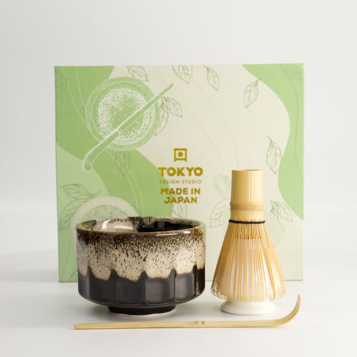 Tokyo Design Studio - Matcha Gift Set - Kanegin - Black - 11x8cm - Image 2