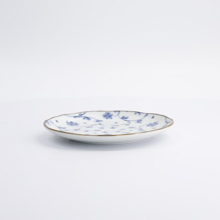 Tokyo Design Studio - Natsu - Karakusa - Dessert Plate - Blue/White - 16.5x2cm - Image 3