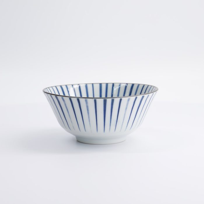 Tokyo Design Studio - Natsu - Tokusa - Tayo Bowl - Blue/White - 15.2x6.7cm - Image 3