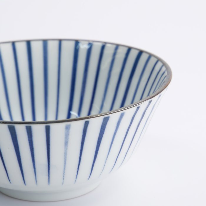 Tokyo Design Studio - Natsu - Tokusa - Tayo Bowl - Blue/White - 15.2x6.7cm - Image 4