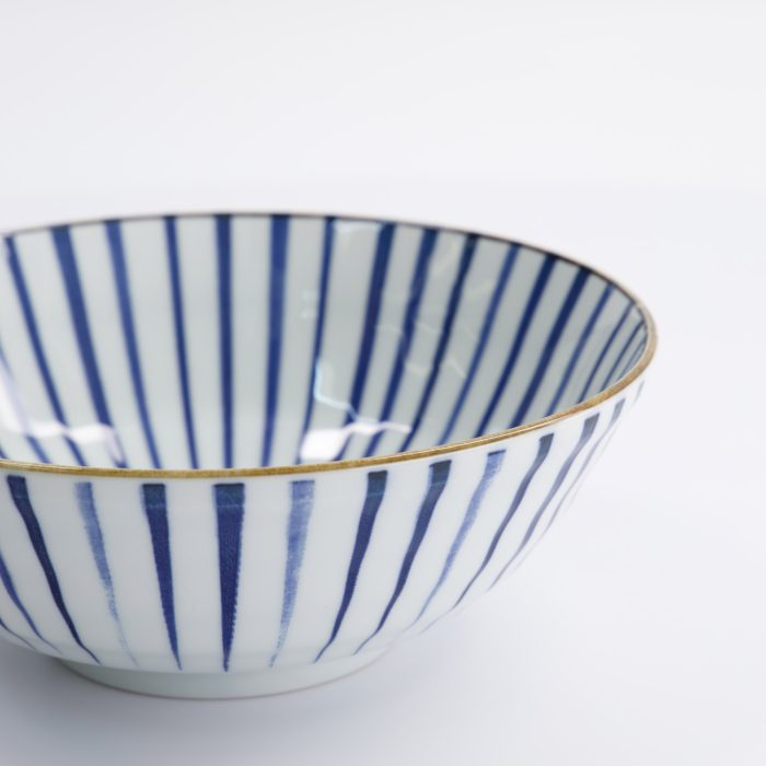 Tokyo Design Studio - Natsu - Tokusa - Ramen Bowl - Blue/White - 21x7.8cm - 1000ml - Image 4