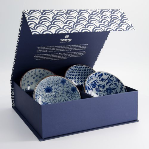 Tokyo Design Studio - Mixed Bowls - Kom - 4-delig Giftset - 13.2x7.2cm - 500ml