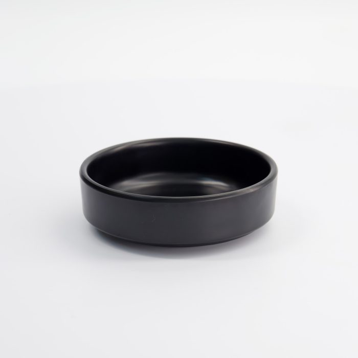 Tokyo Design Studio - Iwate Zwart - Ronde Melamine Bord - 12.7x12.7x4 cm