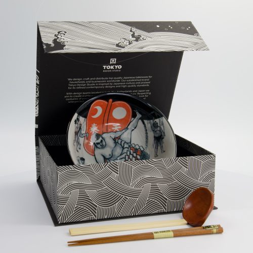 Tokyo Design Studio - Asakusa - 3-delig - Ramen Cadeauset - 20.5x8cm - 1250ml - Sumo