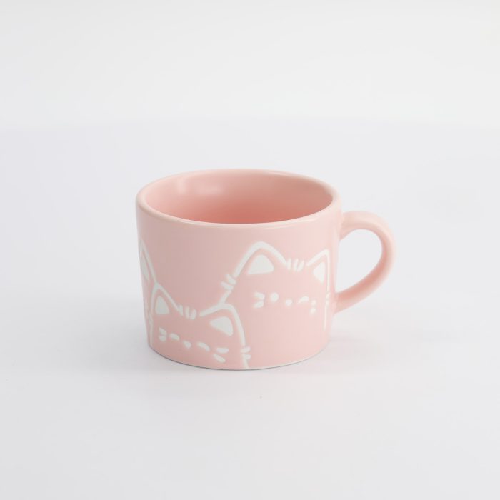 Tokyo Design Studio - Kawaii - Mok - Kat - Roze - 8x6cm