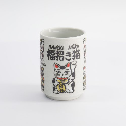 Tokyo Design Studio - Beker Embossed Lucky Cats - 7.2x10.2cm - 260ml