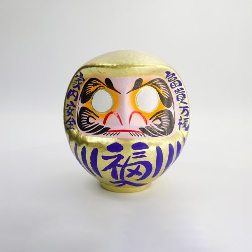 Gouden Daruma-pop - 9 cm