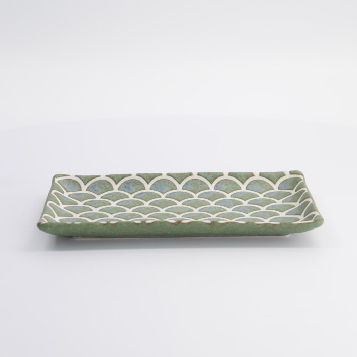 Tokyo Design Studio - Saliegroen - Bord met Zeemeerminontwerp - 22x13x2cm