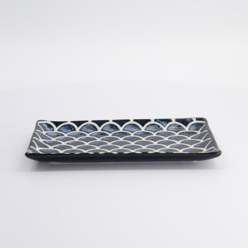 Tokyo Design Studio - Donkerblauw Bord met Zeemeerminontwerp - 22x13x2cm